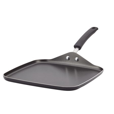 Farberware Easy Clean Aluminum Nonstick Square Griddle, 11-Inch, Black