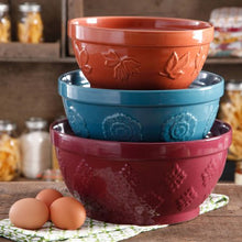 Load image into Gallery viewer, The Pioneer Woman Cornucopia Mixing Bowl Set, 3 pc