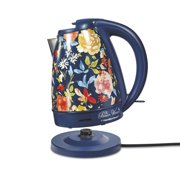 Load image into Gallery viewer, Pioneer Woman 1.7 Liter Electric Kettle Blue/Fiona Floral | Model# 40971 by Hamilton Beach