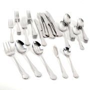 Load image into Gallery viewer, The Pioneer Woman Alex Marie 45-Piece Stainless Steel Flatware Set