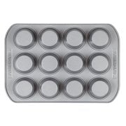 Farberware 12-Cavity Muffin Pan, Gray