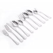 Load image into Gallery viewer, The Pioneer Woman Alex Marie 45-Piece Stainless Steel Flatware Set