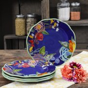 Load image into Gallery viewer, The Pioneer Woman Celia Blue 8.75-Inch Salad Plates, Set of 4