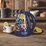 Load image into Gallery viewer, Pioneer Woman 1.7 Liter Electric Kettle Blue/Fiona Floral | Model# 40971 by Hamilton Beach