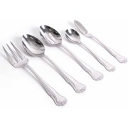 Load image into Gallery viewer, The Pioneer Woman Alex Marie 45-Piece Stainless Steel Flatware Set