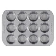 Farberware 12-Cavity Muffin Pan, Gray